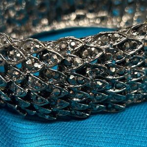 Rhinestone Spring Clasp Bracelet